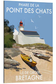 Magnettafel Leuchtturm Pointe des Chats, Bretagne, Frankreich - Roger O’Reilly