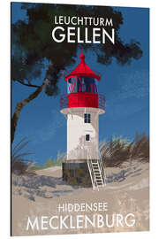 Alubild Leuchtturm Gellen, Mecklenburg, Deutschland - Roger O’Reilly