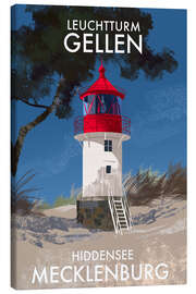 Lienzo Gellen Lighthouse, Hiddensee, Mecklenburg, Germany - Roger O’Reilly