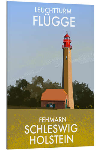 Obraz na aluminium Flügge Lighthouse, Schleswig-Holstein, Germany