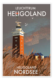 Wandbild Leuchtturm Heligoland, Nordsee, Deutschland - Roger O’Reilly
