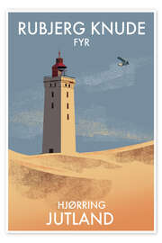 Wandbild Rubjerg Knude Fyr, Jutland, Dänemark - Roger O’Reilly