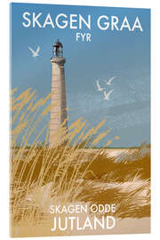 Cuadro de metacrilato Skagen Grey Lighthouse, Jutland, Denmark - Roger O’Reilly