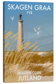Lienzo Skagen Grey Lighthouse, Jutland, Denmark - Roger O’Reilly