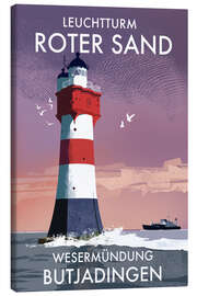 Lienzo Roter Sand Lighthouse, North Sea, Germany - Roger O’Reilly
