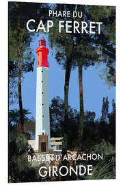Magnettafel Leuchtturm Cap Ferret, Gironde, Frankreich