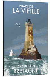Magnettafel Alter Leuchtturm, Raz de Sein, Bretagne, Frankreich