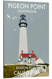 Magnettafel Pigeon Point Lighthouse, California, USA