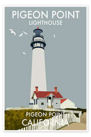 Wandbild Pigeon Point Lighthouse, California, USA - Roger O’Reilly