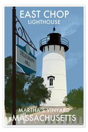 Wandbild Leuchtturm East Chop, Massachusetts, USA - Roger O’Reilly