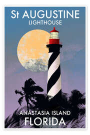 Wandbild Leuchtturm St. Augustine, Florida - Roger O’Reilly