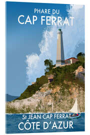 Cuadro de metacrilato Cap Ferrat Lighthouse, St Jean, French Riviera - Roger O’Reilly