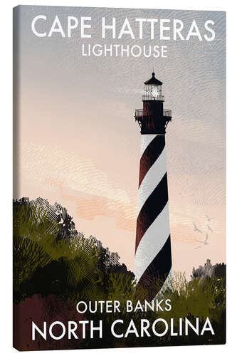 Canvas print Cape Hatteras Lighthouse, North Carolina, USA