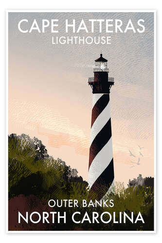 Poster Cape Hatteras Lighthouse, North Carolina, USA