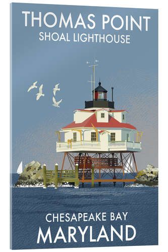 Cuadro de metacrilato Thomas Point Lighthouse, Chesapeake Bay, Maryland