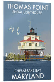 Cuadro de metacrilato Thomas Point Lighthouse, Chesapeake Bay, Maryland - Roger O’Reilly