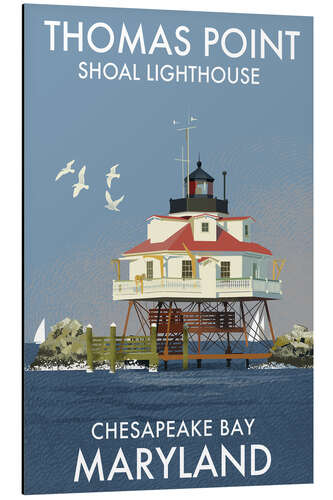 Obraz na aluminium Thomas Point Lighthouse, Chesapeake Bay, Maryland