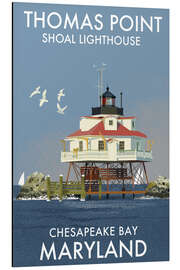 Aluminium print Thomas Point Lighthouse, Chesapeake Bay, Maryland - Roger O’Reilly