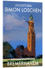 Akrylbillede Simon Loschen Lighthouse, Bremerhaven, Germany - Roger O’Reilly