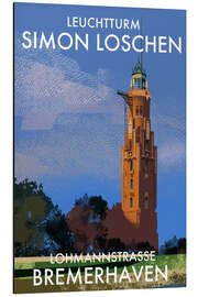 Aluminium print Simon Loschen Lighthouse, Bremerhaven, Germany - Roger O’Reilly
