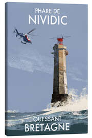 Lienzo Phare de Nividic, Ouessant, Brittany, France - Roger O’Reilly