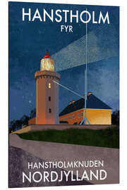 Aluminium print Handstholm Lighthouse, North Jutland, Denmark - Roger O’Reilly
