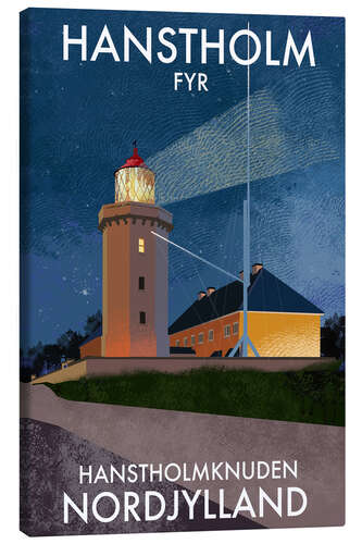 Lienzo Handstholm Lighthouse, North Jutland, Denmark