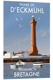 Akrylbillede Eckmühl Lighthouse, Penmarc'h, Brittany, France - Roger O’Reilly