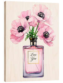 Obraz na drewnie Perfume of Love - nobelart