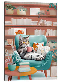 Gallery Print Katze und Kaffee