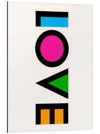 Cuadro de aluminio Love - nobelart