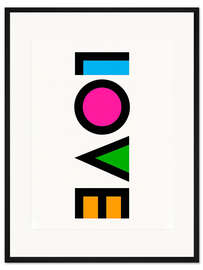 Gerahmter Kunstdruck Love