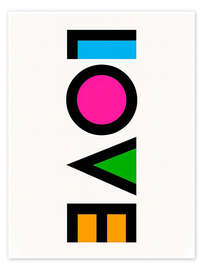 Wall print Love - nobelart