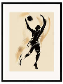 Gerahmter Kunstdruck Der Volleyballspieler