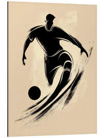 Alubild Der Fußballspieler