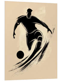 Hartschaumbild Der Fußballspieler