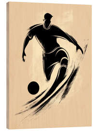 Obraz na drewnie The Football Player - DejaReve