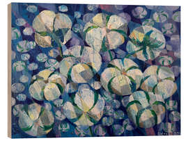 Wood print Cotton at night