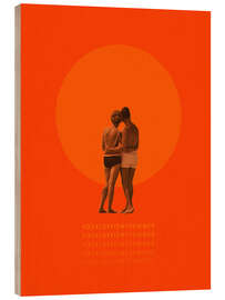 Wood print Your love is my summer - Frank Moth