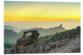 Acrylic print View of Pico de las Nieves on Gran Canaria - Michael Valjak