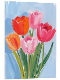 Hartschaumbild Tulpen