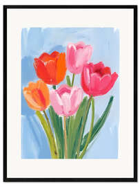 Gerahmter Kunstdruck Tulpen