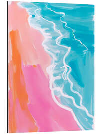 Alubild Sonnenuntergang am Strand