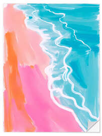 Wandsticker Sonnenuntergang am Strand