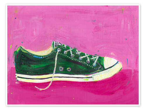 Poster Grüne Basketball-Schuhe