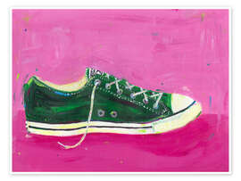 Wandbild Grüne Basketball-Schuhe - Dawn Underwood