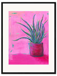 Gerahmter Kunstdruck Zimmerpflanze