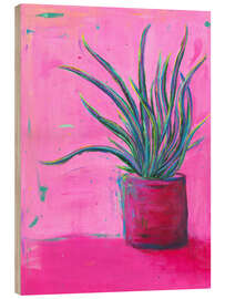 Cuadro de madera House Plant