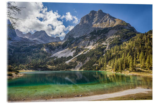 Akryylilasitaulu Seebensee in the Gaistal, Ehrwald in Tyrol, Austria