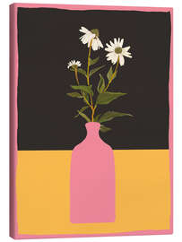 Obraz na płótnie Daisies in Pink Vase - ThingDesign
